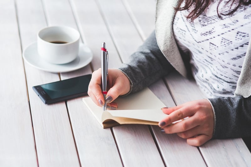 Student studying